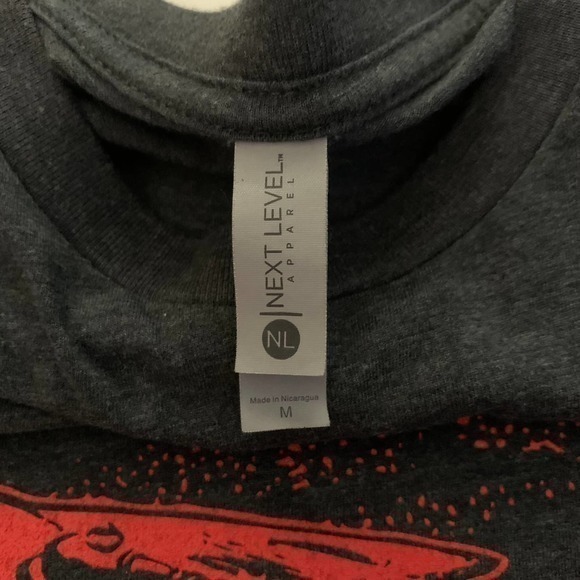 NEXT LEVEL APPAREL Black & Red "Raw Discipline"‎ Graphic T-Shirt - Picture 4 of 5